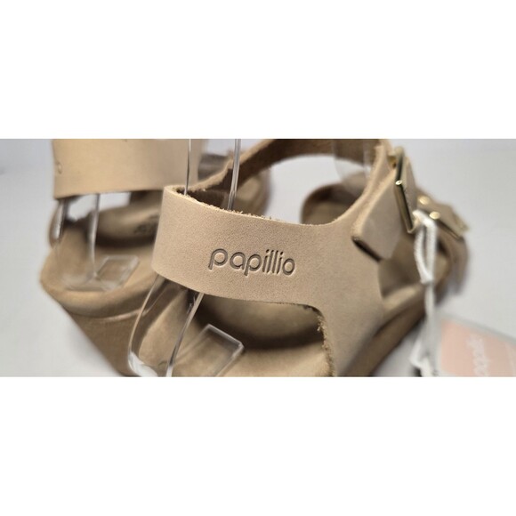 Birkenstock Papillio Soley Sandstone Suede Sandal Platform Wedge Sz EU 39 US 9 - Picture 6 of 10